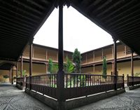 De stad Garachico in Tenerife. Voormalig klooster San Francisco, klooster. Klikken om het beeld te vergroten.