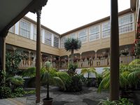 De stad La Orotava in Tenerife. Casa Benitez Lugo y Vergara. Klikken om het beeld te vergroten.