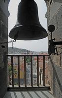 La ville de San Cristóbal de la Laguna à Ténériffe. Le clocher de la Iglesia de la Concepción. Cliquer pour agrandir l'image.