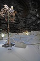 La ville de Teguise à Lanzarote. Bulle volcanique de la maison de César Manrique à Tahíche. Cliquer pour agrandir l'image.