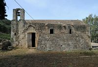 La ville de Vryssès en Crète. L'église Saint-Jean le Théologien à Stylos. Cliquer pour agrandir l'image dans Adobe Stock (nouvel onglet).