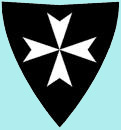 Chevaliers de Rhodes. Écusson de l'Ordre de Saint-Jean