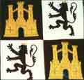 Chevaliers de Rhodes. Écusson de la Langue de Castille