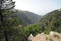 La province de La Canée en Crète. Les gorges d'Imbros près de Sfakia. Cliquer pour agrandir l'image.