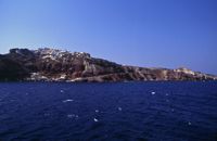 L'île de Thirassia à Santorin. Le village de Thirassia. Cliquer pour agrandir l'image.