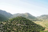 L’île de Crète à l'époque ottomane. Le château turc sur le plateau d'Askyfou. Cliquer pour agrandir l'image.