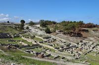 Quartiers d'habitation du site de Camiros à Rhodes. Cliquer pour agrandir l'image.