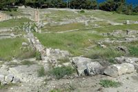 L'agora du site de Camiros à Rhodes. Cliquer pour agrandir l'image.