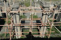 Demeure à péristyle du site de Camiros à Rhodes. Cliquer pour agrandir l'image.