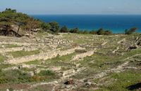 Le site de Camiros à Rhodes. Cliquer pour agrandir l'image.
