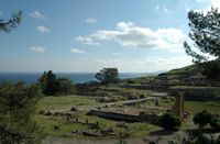 Le site de Camiros à Rhodes. Cliquer pour agrandir l'image.