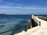 L’Achilleion, le palais de Sissi à Corfou. Le débarcadère du kaiser (auteur Kecun). Cliquer pour agrandir l'image.