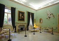 L’Achilleion, le palais de Sissi à Corfou. Le salon de l'impératrice. Cliquer pour agrandir l'image.