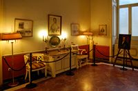 L’Achilleion, le palais de Sissi à Corfou. La salle de l'impératrice (auteur Jean Housen). Cliquer pour agrandir l'image.