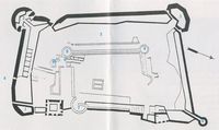Le château Neratzia de Kos. Le plan du château de Neratzia à Kos. Cliquer pour agrandir l'image.