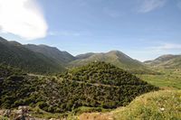 La ville de Sfakia en Crète. Le plateau d'Askyfou. Cliquer pour agrandir l'image.