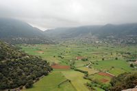 La ville de Sfakia en Crète. Le plateau d'Askyfou. Cliquer pour agrandir l'image.