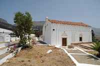 La ville de Sfakia en Crète. L'église Saint-Georges à Komitades. Cliquer pour agrandir l'image.