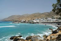 La ville de Sfakia en Crète. Port de Chora Sfakion. Cliquer pour agrandir l'image.