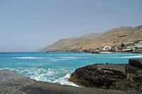 La ville de Sfakia en Crète. La baie de Chora Sfakion. Cliquer pour agrandir l'image.