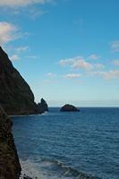 La côte nord de Madère. Route de São Vicente à Porto Moniz. Cliquer pour agrandir l'image.