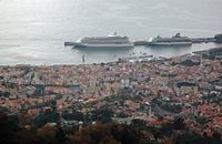 Le site de Terreiro da Luta à Madère. Port vu depuis Terreiro da Luta. Cliquer pour agrandir l'image.