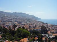 Vue de Funchal depuis le Forte do Pico. Cliquer pour agrandir l'image.