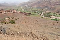 Le village d'Abadou au Maroc. Abadou dans le Haut Atlas. Cliquer pour agrandir l'image.
