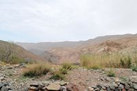 Le village de Tasga au Maroc. Vallée près de Tasga. Cliquer pour agrandir l'image.