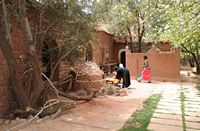 Le village de Tasga au Maroc. Restaurant Chez Saïd. Cliquer pour agrandir l'image.
