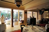 Le quartier de Guéliz à Marrakech au Maroc. Restaurant al fassia. Cliquer pour agrandir l'image.