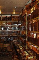 Le quartier de la Médina à Marrakech au Maroc. Boutique el edrissi, souk sebbaghine. Cliquer pour agrandir l'image.