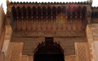 Les tombeaux des Saâdiens à Marrakech au Maroc. Koubba de Lalla Messaouda. Cliquer pour agrandir l'image.