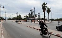 La ville d'Oukaïmeden au Maroc. Route ourika, bab er rob, Marrakech. Cliquer pour agrandir l'image.